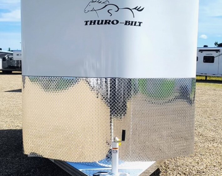 Front view of the actual trailer and hitch